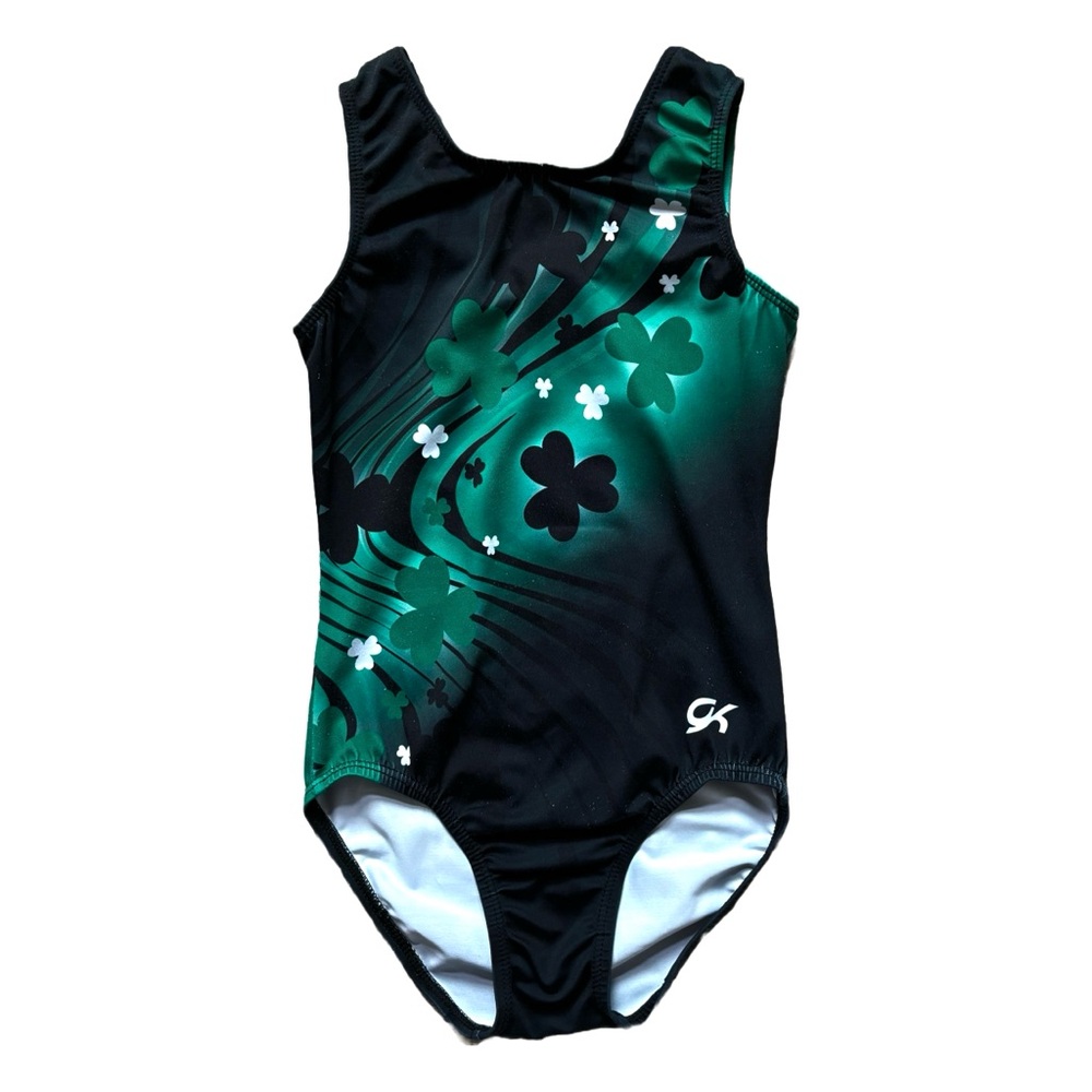 GK Saint Patrick’s Holiday Shamrock Gymnastics Leotard Girl’s CL Child Large